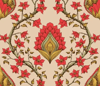 Premium Seamless Pattern Bundle: Floral, Ethnic, Geometric, and Animal Prin.. Stock Illustration