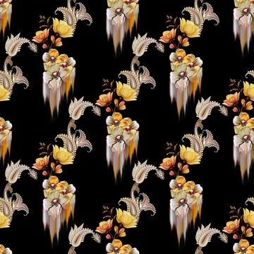 Premium Seamless Pattern Bundle: Floral, Ethnic, Geometric, and Animal Prin.. Stock Illustration