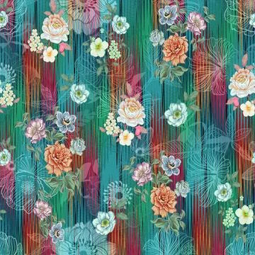 Premium Seamless Pattern Bundle: Floral, Ethnic, Geometric, and Animal Prin.. 库存插图