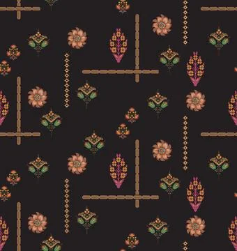 Premium Seamless Pattern Bundle: Floral, Ethnic, Geometric, and Animal Prin.. 库存插图