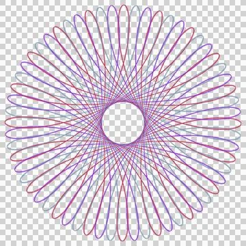 Premium security banknote line pattern isolated PNG with transparent background Stock Photos