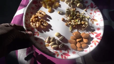 A premium selection of nutrient-rich dry fruits Stock Footage 292861107