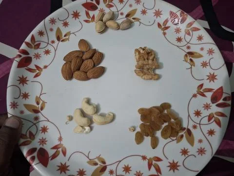 A premium selection of nutrient-rich dry fruits Stock Photos