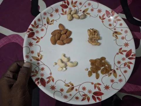 A premium selection of nutrient-rich dry fruits Stock Photos