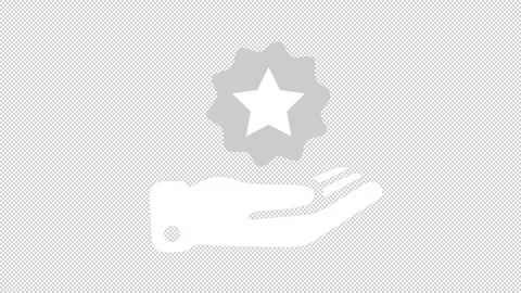 Premium Service Customer Satisfaction Icon Animation Transparent Background Stock Footage 335275123