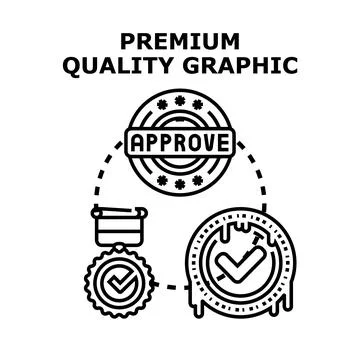 Premium service quality graphic concept Stock Illustration