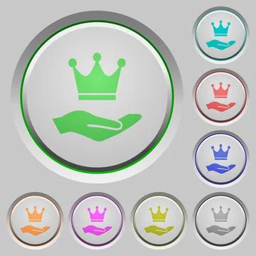 Premium services push buttons Stock Illustration