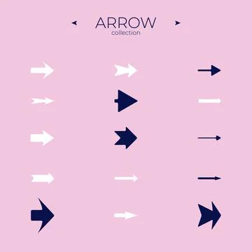 Premium set of arrow line. Arrow vector icon set. Trendy line style. Web symbols Stock Illustration