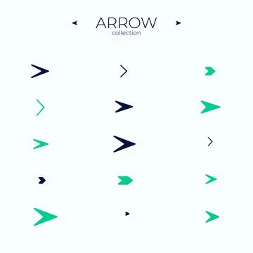 Premium set of arrow line. Line icons collection. Trendy line style. For Web Stock Illustration