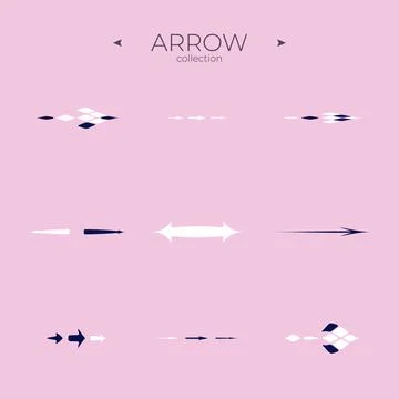 Premium set of arrow line. Universal Arrow icon. Arrow basic UI elements. For Stock Illustration