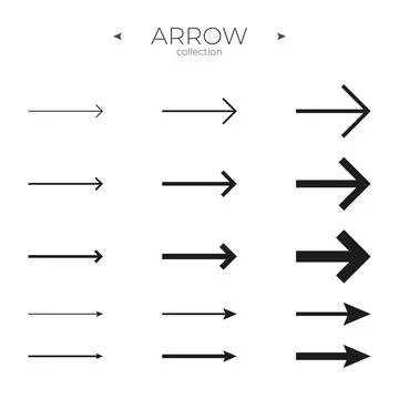 Premium set of arrow. Universal Arrow icon. Trendy style. To use in web and イラスト素材