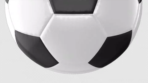 Premium Soccer Ball Transition Collection With Fast Spinning Football Motion Stock Footage 344820494