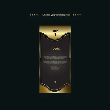 A Premium steps button. Modern Infographic Vector template for business plani Stock Illustration