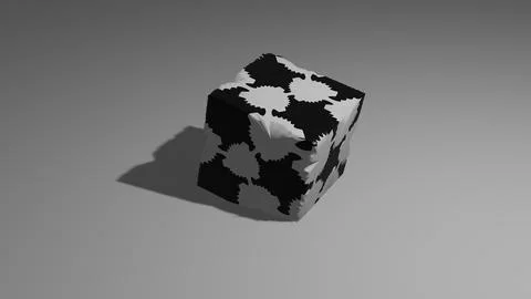 Premium Three Dimensional Cube Illustration Background Sharp Edged Black Illustrazione stock