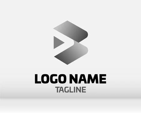 Premium Vector B Logo in two color variations. Beautiful Logotype design fo.. Stock Illustration
