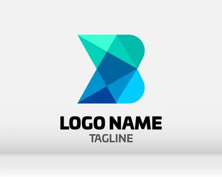 Premium Vector B Logo in two color variations. Beautiful Logotype design fo.. Stock Illustration