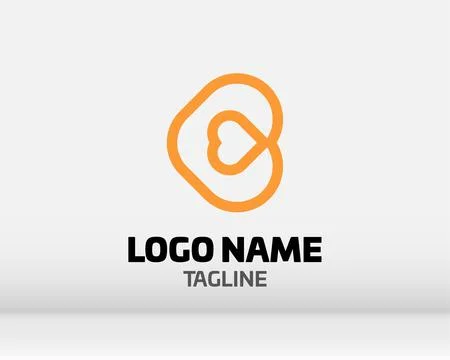Premium Vector B Logo in two color variations. Beautiful Logotype design fo.. Stock Illustration