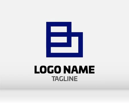 Premium Vector B Logo in two color variations. Beautiful Logotype design fo.. Stock Illustration