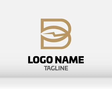 Premium Vector B Logo in two color variations. Beautiful Logotype design fo.. Stock Illustration