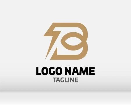 Premium Vector B Logo in two color variations. Beautiful Logotype design fo.. Stock Illustration