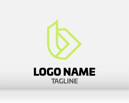 Premium Vector B Logo in two color variations. Beautiful Logotype design fo.. Stock Illustration