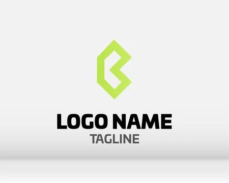 Premium Vector B Logo in two color variations. Beautiful Logotype design fo.. Stock Illustration