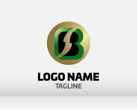 Premium Vector B Logo in two color variations. Beautiful Logotype design fo.. Stock Illustration
