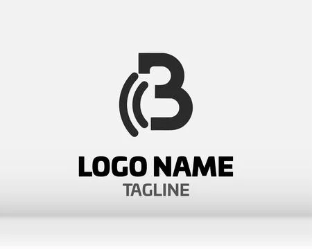 Premium Vector B Logo in two color variations. Beautiful Logotype design fo.. Stock Illustration