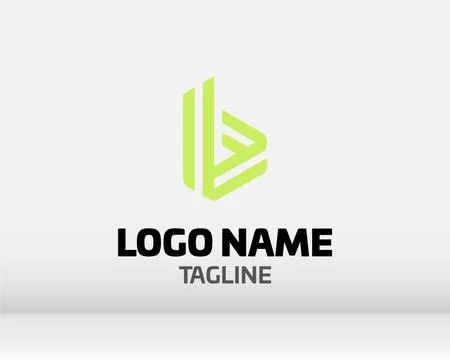 Premium Vector B Logo in two color variations. Beautiful Logotype design fo.. Stock Illustration