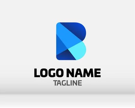 Premium Vector B Logo in two color variations. Beautiful Logotype design fo.. Stock Illustration