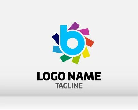 Premium Vector B Logo in two color variations. Beautiful Logotype design fo.. Stock Illustration