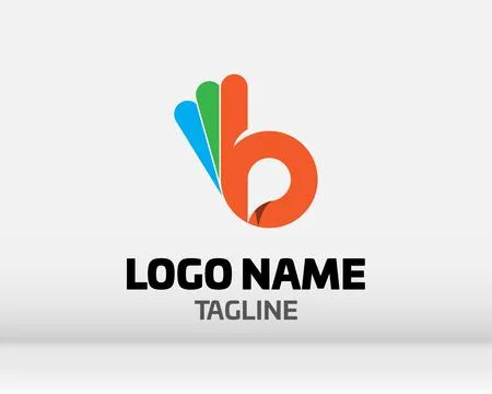 Premium Vector B Logo in two color variations. Beautiful Logotype design fo.. Stock Illustration