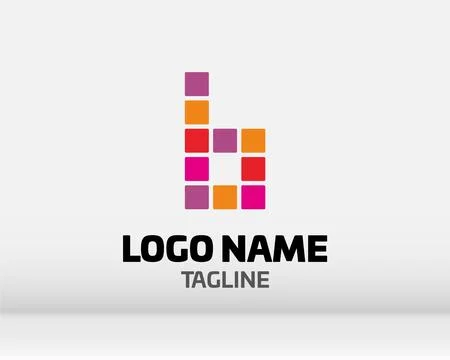 Premium Vector B Logo in two color variations. Beautiful Logotype design fo.. Stock Illustration