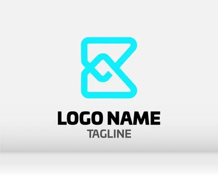 Premium Vector B Logo in two color variations. Beautiful Logotype design fo.. Stock Illustration