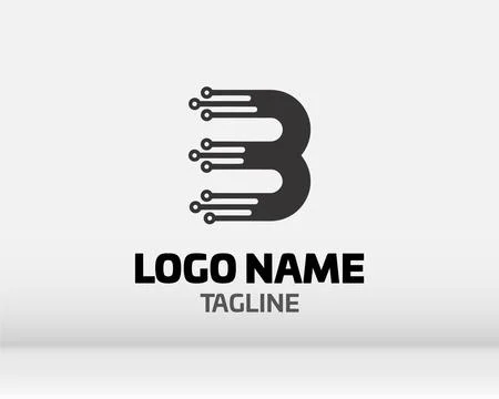 Premium Vector B Logo in two color variations. Beautiful Logotype design fo.. Stock Illustration