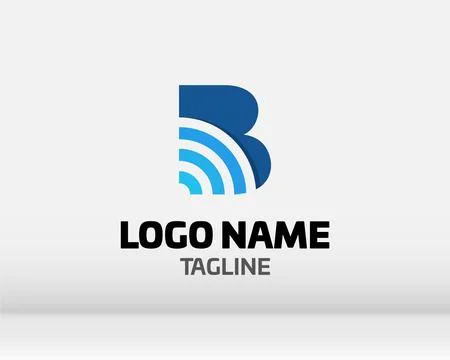 Premium Vector B Logo in two color variations. Beautiful Logotype design fo.. Stock Illustration