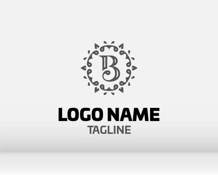 Premium Vector B Logo in two color variations. Beautiful Logotype design fo.. Stock Illustration