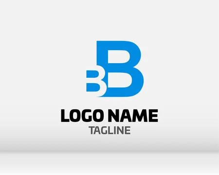 Premium Vector B Logo in two color variations. Beautiful Logotype design fo.. Stock Illustration
