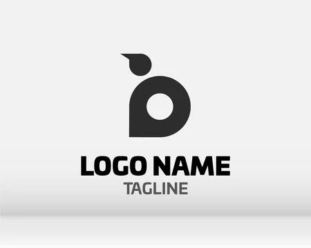 Premium Vector B Logo in two color variations. Beautiful Logotype design fo.. Stock Illustration