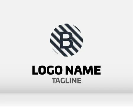 Premium Vector B Logo in two color variations. Beautiful Logotype design fo.. Stock Illustration