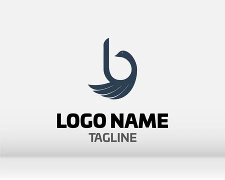Premium Vector B Logo in two color variations. Beautiful Logotype design fo.. Stock Illustration