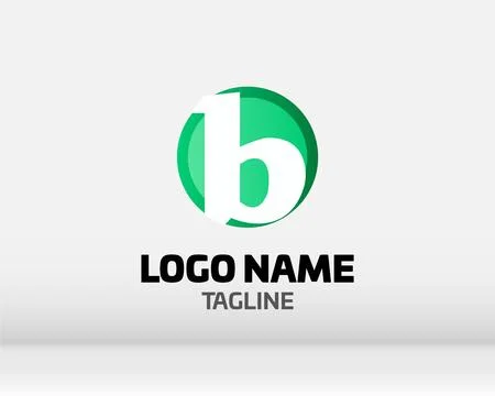 Premium Vector B Logo in two color variations. Beautiful Logotype design fo.. Stock Illustration