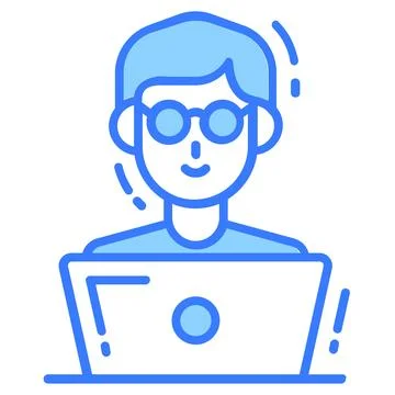 Premium vector design of programmer, professional worker avatar Illustrazione stock