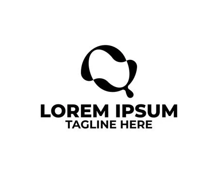 Premium Vector letter O or Q Logo Illustrazione stock