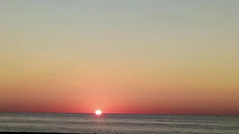 Premium Vertical Cinematic Sunset Over Black Sea Coastline Zonguldak 4K Stock Footage 345096276