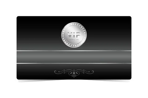 Premium VIP card with silver elements イラスト素材
