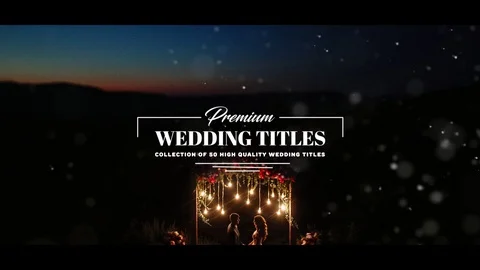 Premium Wedding Titles Stock After Effects