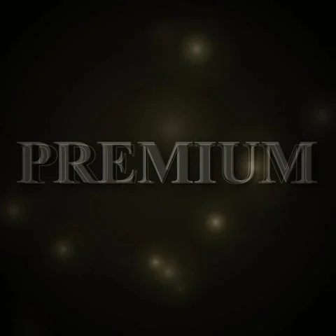 Premium Word Title with Dark Background and Glowing Lights Stock Footage 346283314