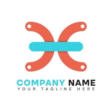 Premium X letter logo element Stock Illustration