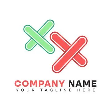 Premium X letter logo Stock Illustration